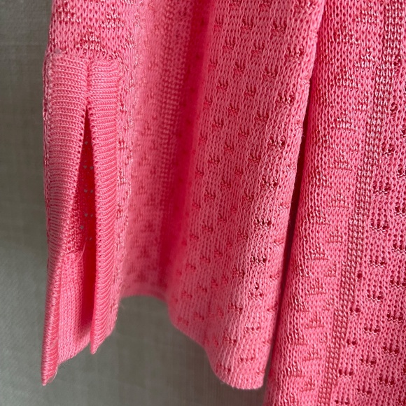 Ming Wang EUC Size Small Knit Salmon Suit Jacket - Picture 8 of 10